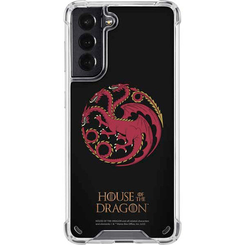 HBO House of the Dragon Red Tararyen Sigil Galaxy S21 5G Clear Case