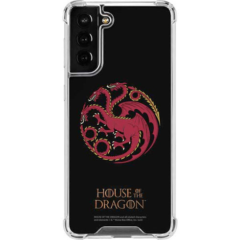 HBO House of the Dragon Red Tararyen Sigil Galaxy S22 Plus Clear Case