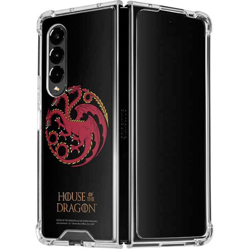 HBO House of the Dragon Red Tararyen Sigil Galaxy Z Fold4 5G Clear Case