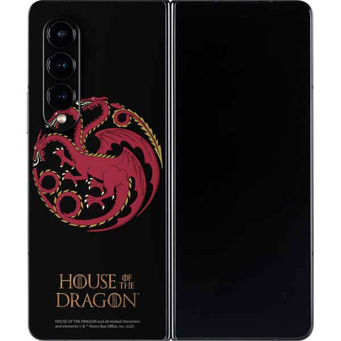 HBO House of the Dragon Red Tararyen Sigil Galaxy Z Fold4 5G Skin