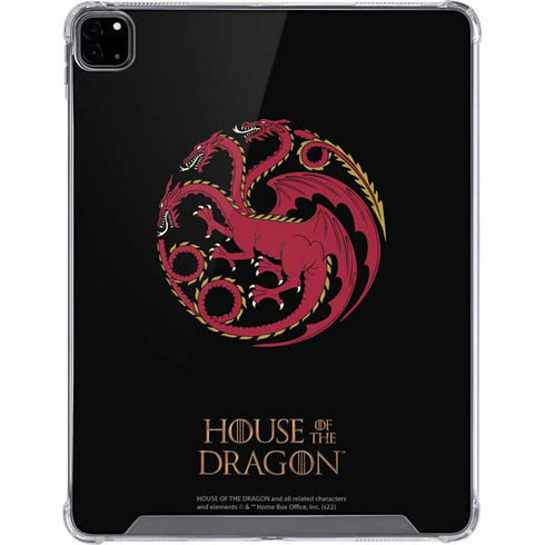 HBO House of the Dragon Red Tararyen Sigil iPad Pro 12.9in (2020) Clear Case
