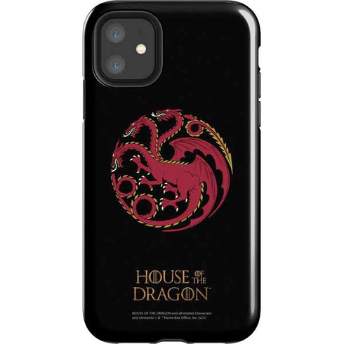 HBO House of the Dragon Red Tararyen Sigil iPhone 11 Impact Case