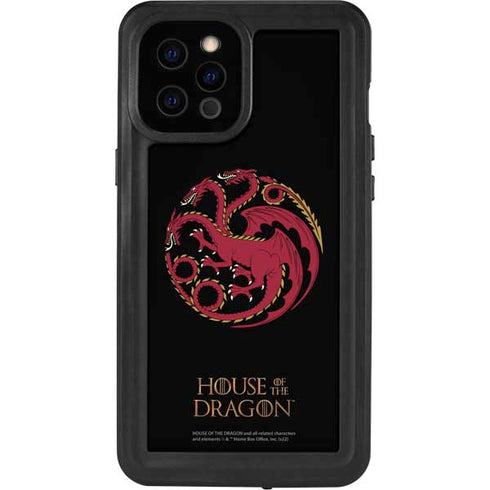 HBO House of the Dragon Red Tararyen Sigil iPhone 12 Pro Max Waterproof Case