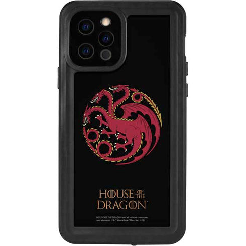HBO House of the Dragon Red Tararyen Sigil iPhone 12 Pro Waterproof Case