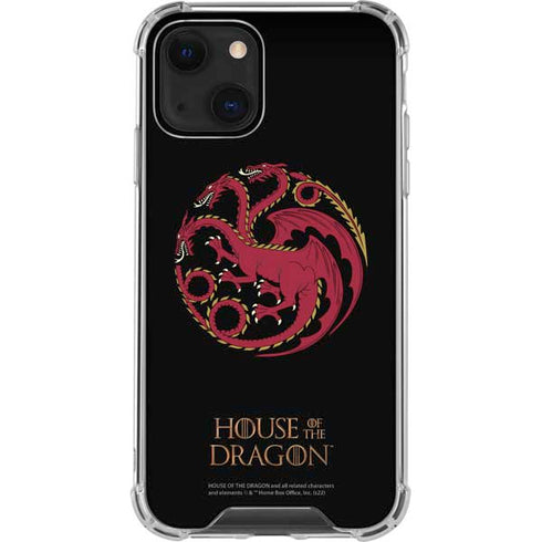 HBO House of the Dragon Red Tararyen Sigil iPhone 14 Clear Case