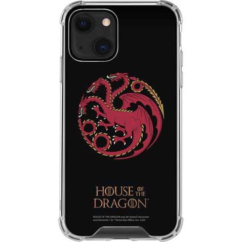 HBO House of the Dragon Red Tararyen Sigil iPhone 14 Plus Clear Case