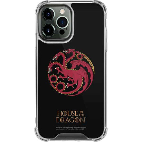 HBO House of the Dragon Red Tararyen Sigil iPhone 14 Pro Max Clear Case