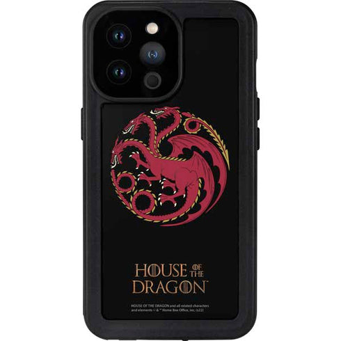 HBO House of the Dragon Red Tararyen Sigil iPhone 14 Pro Max Waterproof Case
