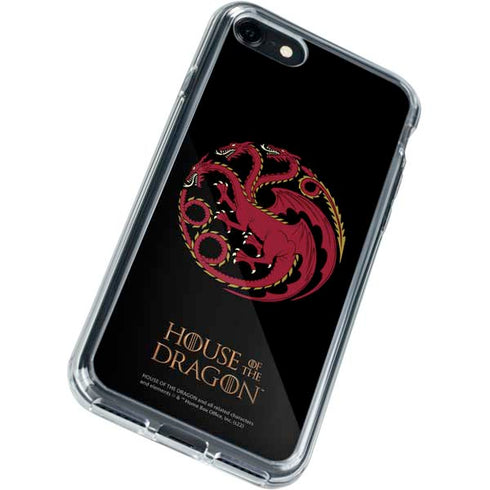 HBO House of the Dragon Red Tararyen Sigil iPhone SE (2nd & 3rd Gen) Clear Case
