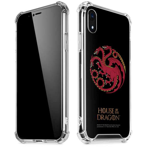 HBO House of the Dragon Red Tararyen Sigil iPhone XR Clear Case