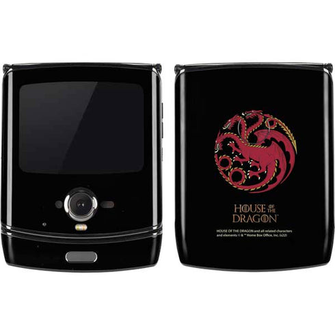 HBO House of the Dragon Red Tararyen Sigil Motorola RAZR Skin