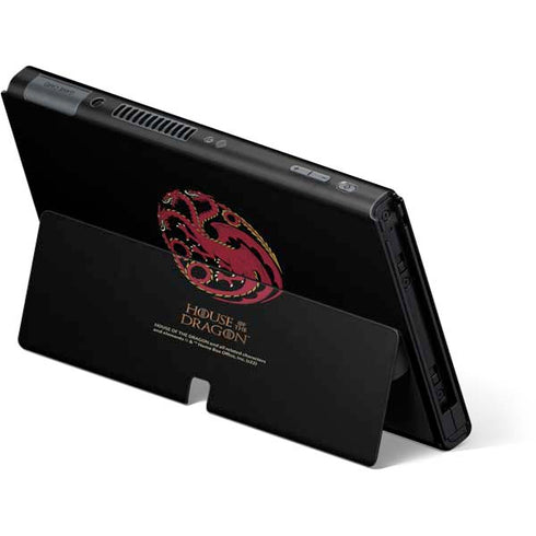 HBO House of the Dragon Red Tararyen Sigil Nintendo Switch OLED (2021) Skin