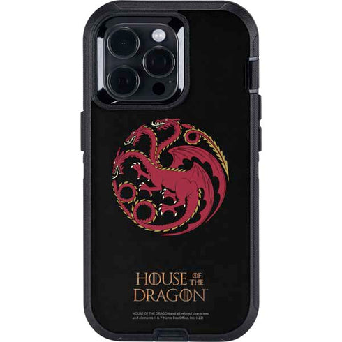 HBO House of the Dragon Red Tararyen Sigil Otterbox Defender iPhone Skin