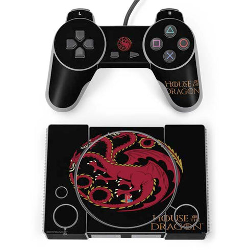 HBO House of the Dragon Red Tararyen Sigil PlayStation Classic Bundle Skin