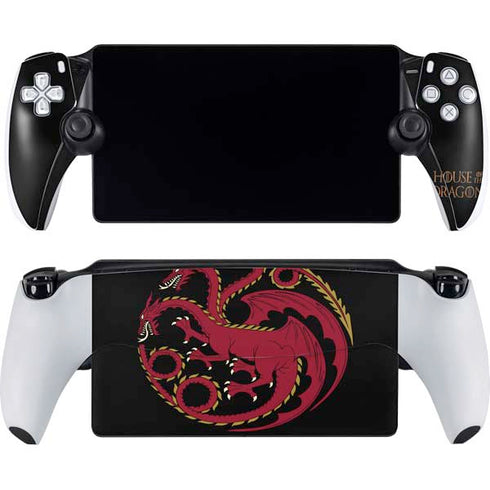 HBO House of the Dragon Red Tararyen Sigil PlayStation Portal Remote Player Skin