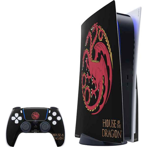 HBO House of the Dragon Red Tararyen Sigil PS5 Bundle Skin