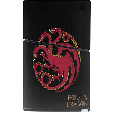 HBO House of the Dragon Red Tararyen Sigil PS5 Slim Digital Edition Console Skin