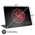 HBO House of the Dragon Red Tararyen Sigil Universal Laptop 11in (8.8 x 6.2in) Skin