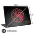 HBO House of the Dragon Red Tararyen Sigil Universal Laptop 13in (10.6 x 7.6in) Skin