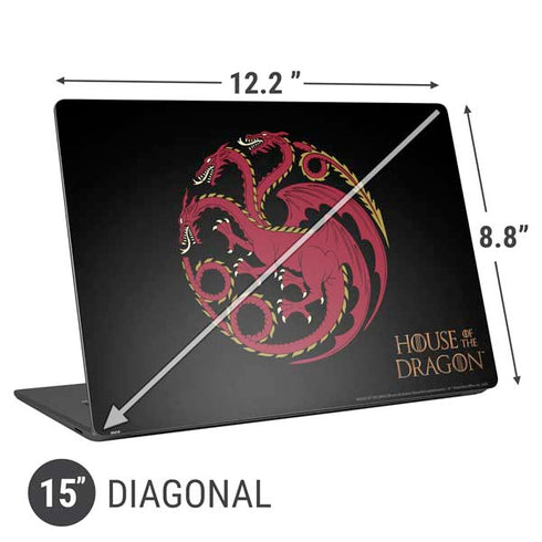 HBO House of the Dragon Red Tararyen Sigil Universal Laptop 15in (12.2 x 8.8in) Skin