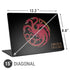 HBO House of the Dragon Red Tararyen Sigil Universal Laptop 15in (12.2 x 8.8in) Skin