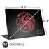 HBO House of the Dragon Red Tararyen Sigil Universal Laptop 18in (14.6 x 10.6in) Skin