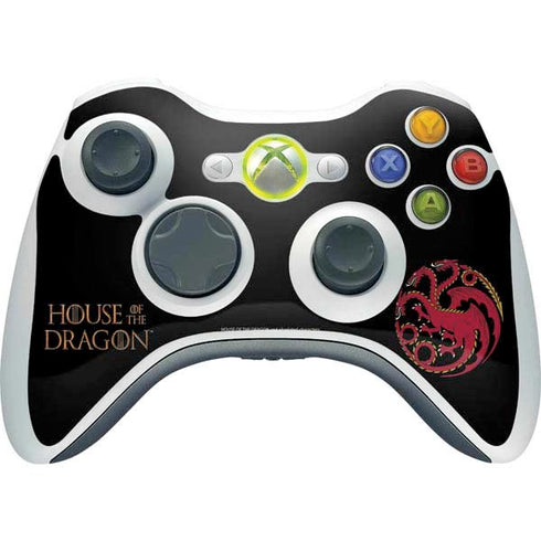 HBO House of the Dragon Red Tararyen Sigil Xbox 360 Wireless Controller Skin