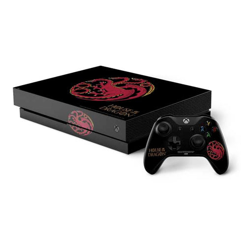 HBO House of the Dragon Red Tararyen Sigil Xbox One X Bundle Skin