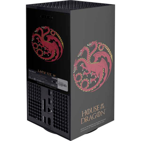 HBO House of the Dragon Red Tararyen Sigil Xbox Series X Console Skin