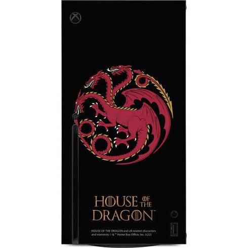 HBO House of the Dragon Red Tararyen Sigil Xbox Series X Console Skin