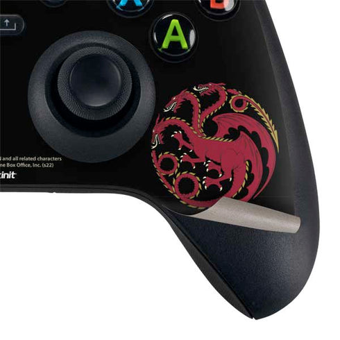 HBO House of the Dragon Red Tararyen Sigil Xbox Series X Controller Skin
