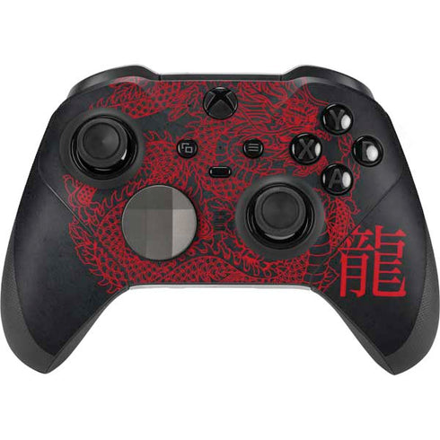 Red Dragon Xbox Elite Wireless Controller Series 2 Skin