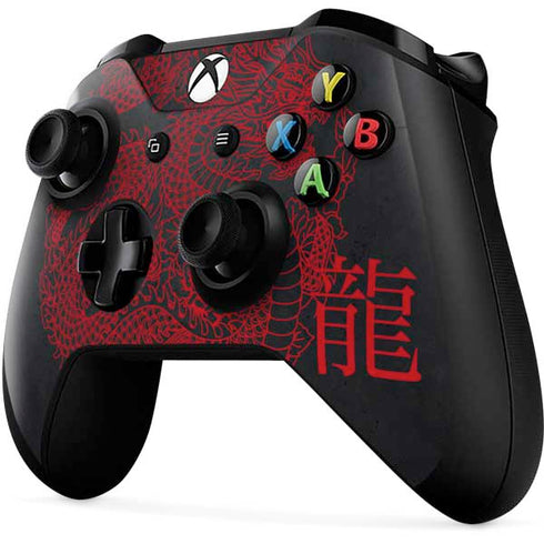 Red Dragon Xbox One X Controller Skin