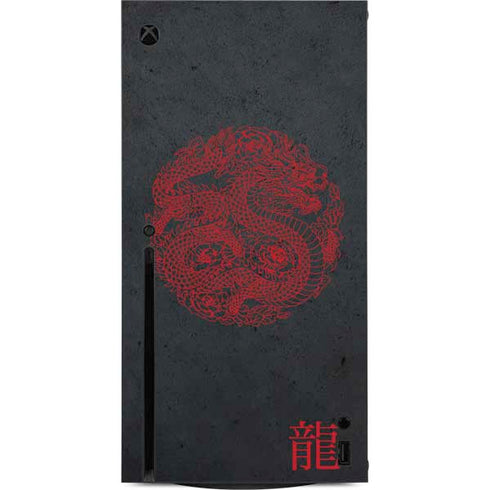 Red Dragon Xbox Series X Console Skin