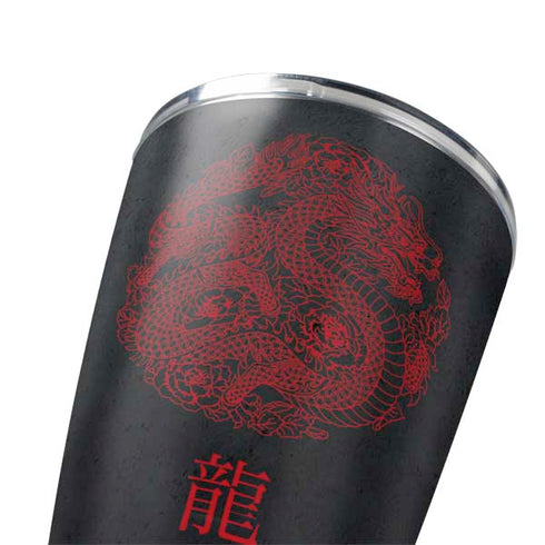 Red Dragon Yeti 20oz Tumbler Skin