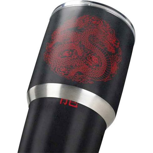 Red Dragon Yeti 30oz Rambler Tumbler Skin