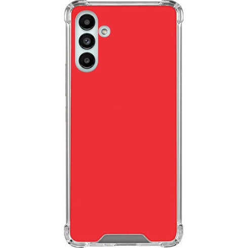 Red Solid Galaxy A13 5G Clear Case