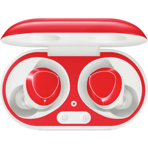 Red Solid Galaxy Buds Plus Skin
