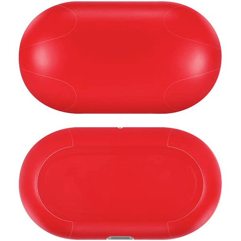 Red Solid Galaxy Buds Plus Skin