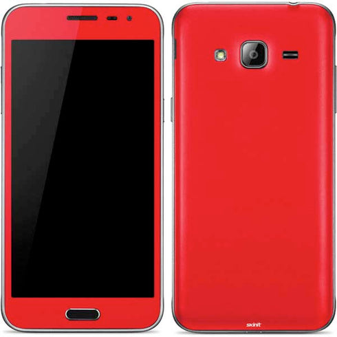 Red Solid Galaxy J3 Skin