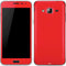 Red Solid Galaxy J3 Skin