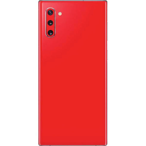 Red Solid Galaxy Note 10 Skin
