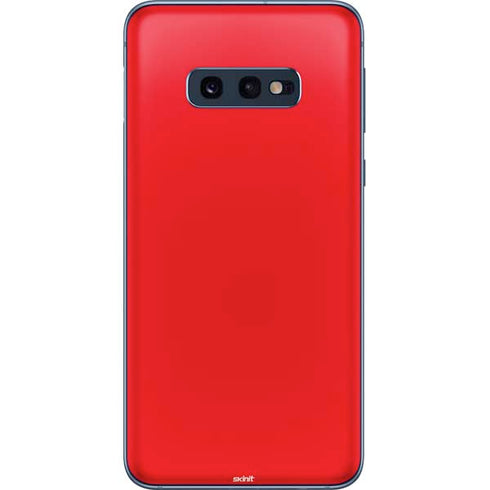 Red Solid Galaxy S10e Skin