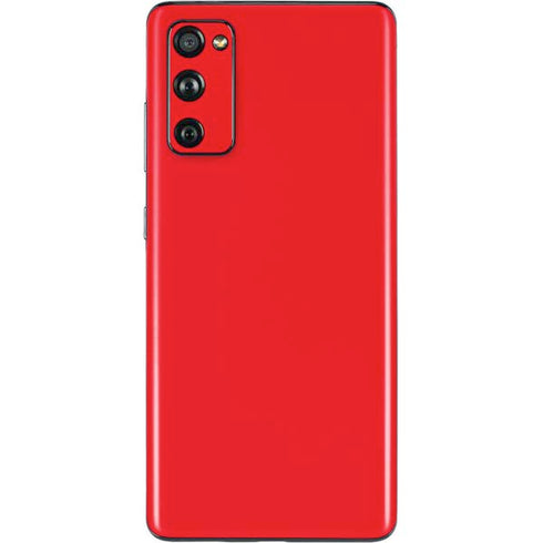 Red Solid Galaxy S20 Fan Edition Skin