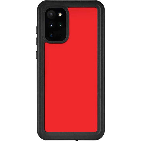 Red Solid Galaxy S20 Plus Waterproof Case