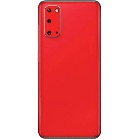 Red Solid Galaxy S20 Skin