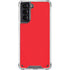 Red Solid Galaxy S21 5G Clear Case