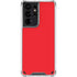 Red Solid Galaxy S21 Ultra 5G Clear Case