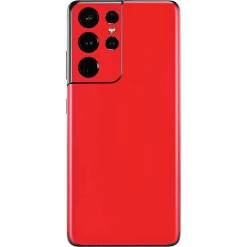Red Solid Galaxy S21 Ultra 5G Skin