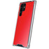 Red Solid Galaxy S22 Ultra Clear Case